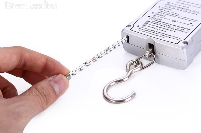 DG-01 משקל אלקטרוני דיגיטלי למזוודות וציוד, עם 7 פונקציות