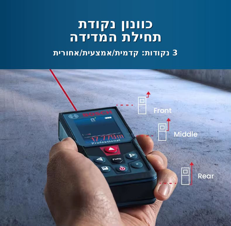 מד מרחק לייזר Bosch GLM 400