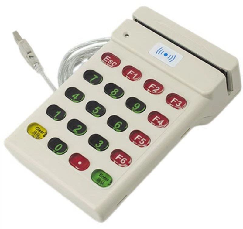קורא כרטיסים מגנטיים ו-NFC עם מקלדת 702U.