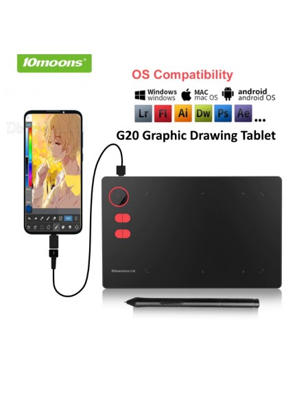 לוח כתיבה אלקטרוני 10moons G20 *במלאי מיידי*