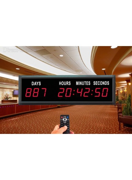 שעון טיימר יומי עם תצוגת ענק לספירת ימים קדימה ואחורה D1597 *במלאי מיידי*