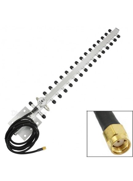 אנטנת רשת אלחוטית 25dbi RP-SMA להגברת קליטת WIFI *במלאי מיידי*