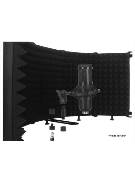 מגן אקוסטי 5 חלקים למיקרופון באיכות אולפן הקלטות D6082 *במלאי מיידי*
