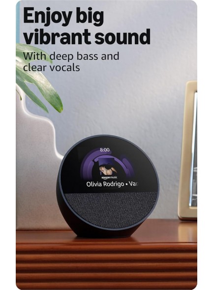  רמקול חכם 2024 Amazon Echo Spot *במלאי מיידי*