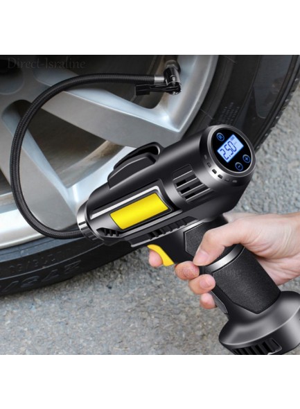 מיני קומפרסור/משאבה חשמלית מדחס עם פנס עוצמתי D6269 *במלאי מיידי*