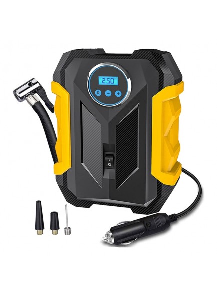 מיני קומפרסור/משאבה חשמלית מדחס עם פנס עוצמתי וחיבור 12 וולט למצת הרכב D3116 *במלאי מיידי*