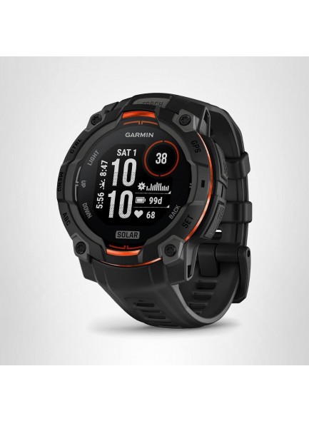 Garmin Instinct 3 Solar 45mm 010-02934-00 שעון פעילות ודופק GPS *במלאי מיידי*