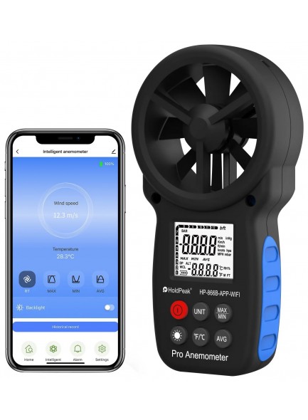 מד רוח מקצועי עם חיבור לאפליקציה HP-866B WiFi *במלאי מיידי*