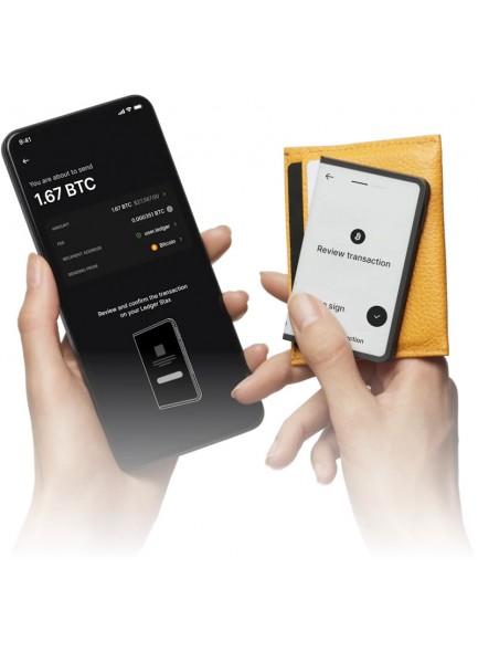 Ledger STAX *ארנק חומרה מוצפן אלחוטי לביטקוין, איתריום, לייטקוין ורבים נוספים במלאי*