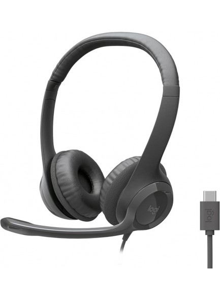 Logitech H391 USB-C אוזניות חוטיות *במלאי*