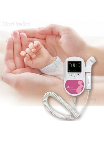 CONTEC C1 3Mhz מכשיר דופלר עוברי ביתי עם תצוגה גרפית צבעונית *במלאי מיידי*