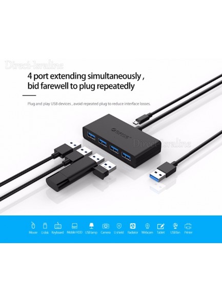 מפצל 4 יציאות USB 3.0 OTG ORICO D2579 *במלאי מיידי*