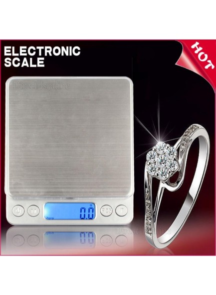 משקל דיגיטלי נטען עד 500 גרם דיוק עד 0.01 גרם למטבח ותכשיטים i2000 *במלאי מיידי*