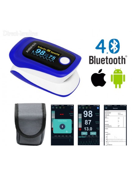 מד רוויית חמצן ודופק אוקסימטר בלוטוס ואפליקציה JUMPER JPD-500F באספקה מיידית