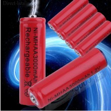 סוללות נטענות 4 יח AA 3000mAh