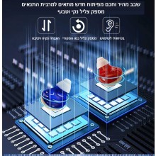 זוג מגברי מכשירי שמיעה איכותיים לאוזן שמאל וימין נסתרים נטענים עם שליטה במגע D6220