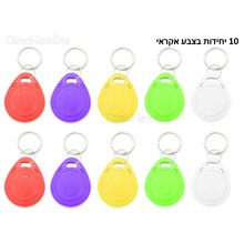 10 יחידות תגי קירבה קריאה/כתיבה RFID 125Khz