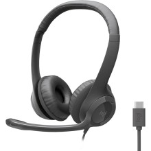 Logitech H391 USB-C אוזניות חוטיות