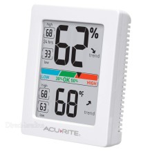 מד טמפרטורה ולחות ביתי מקצועי AcuRite D3098