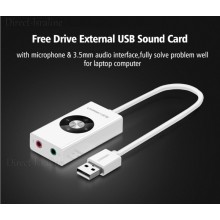 כרטיס קול חיצוני USB עם כניסות מיקרופון ואודיו באיכות פרימיום מתאים ל-PC MAC PS4 D2375