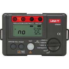 בודק בידוד מגר דיגיטלי UNI-T UT502A 2500V Megger