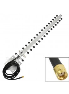 אנטנת רשת אלחוטית 25dbi RP-SMA להגברת קליטת WIFI *במלאי מיידי*