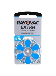 6 סוללות למכשירי שמיעה תוצרת גרמניה RAYOVAC 675  *במלאי מיידי*