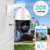 1080P PTZ IP CAMERA WIFI מצלמת אבטחה חיצונית עם זום פי 30 נשלטת באפליקציה D4593 *במלאי מיידי*