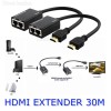 מאריך טווח ללא הגברה HDMI Cat5e Cat6 To RJ45 Extender 30 מטר *במלאי מיידי*