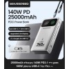 מטען נייד עוצמתי 140W 25000mAh עם תצוגה דיגיטלית MOVESPEED M25Pro *במלאי מיידי*