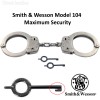 אזיקים מקצועיים של משטרת ארה"ב Smith & Wesson Model 104 Maximum Security *במלאי+מיידי*