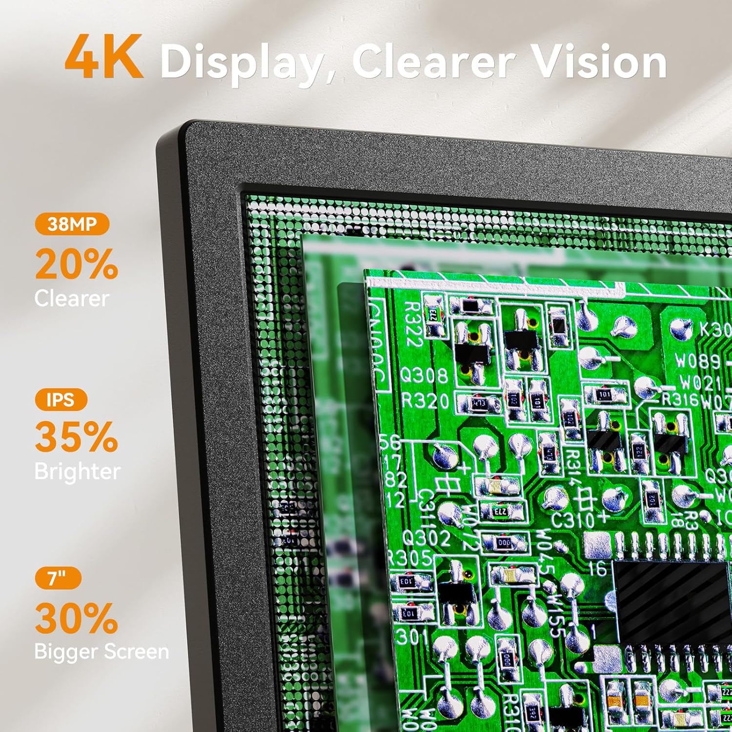 Elikliv TL301 עם מסך 7 אינץ מגדיל פי 2000 USB 4K מיקרוסקופ דיגיטלי.