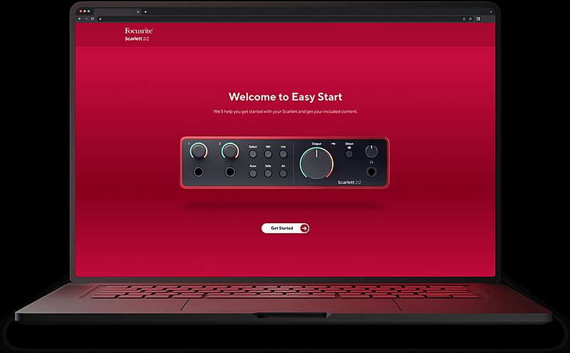 Focusrite Scarlett 2i2 4G כרטיס קול מקצועי לאולפן הקלטות דור 4.