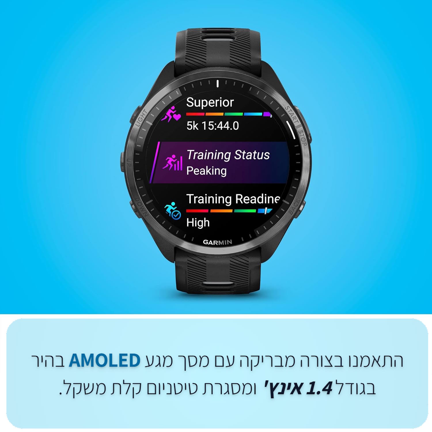 Garmin Forerunner 965 010-02809-00 שעון פעילות ודופק.