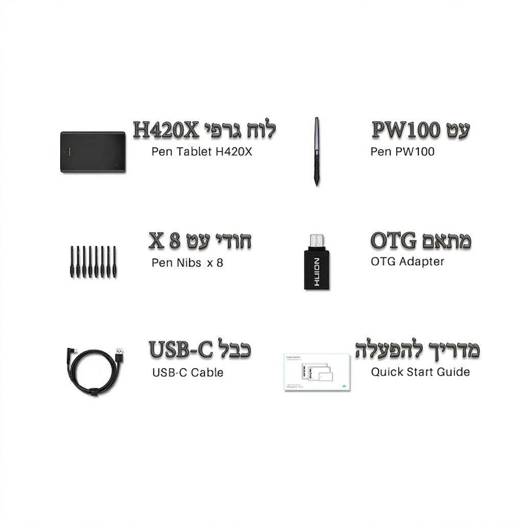 huion-insproy-h420x לוח כתיבה וציור אלקטרוני.