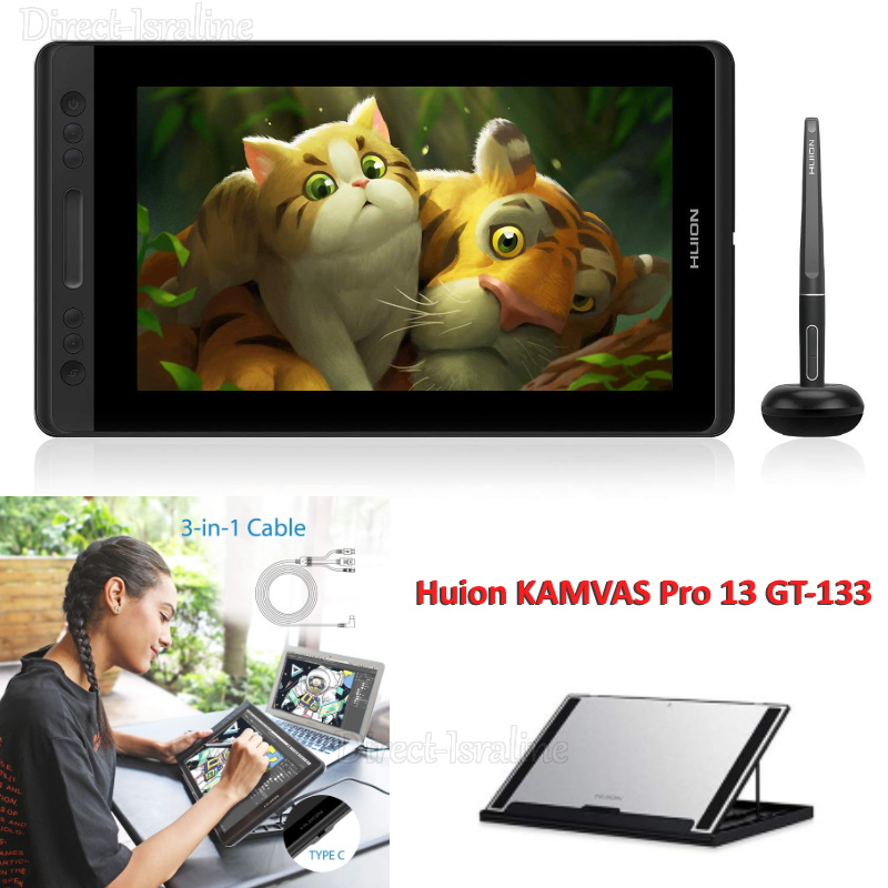 HUION KAMVAS 13 PRO GT-133 לוח כתיבה אלקטרוני.