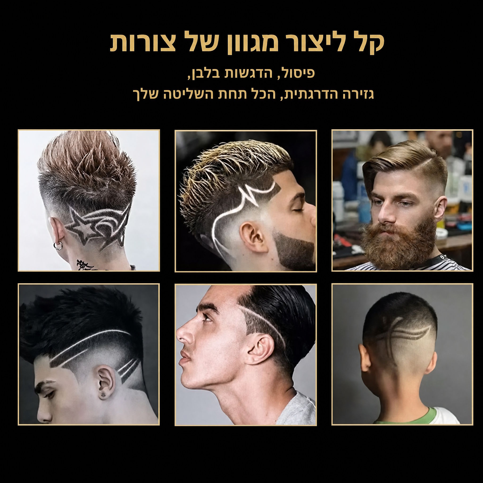 KEMEI KM-1990 מכונת תספורת מקצועית דיגיטלית נטענת ושקטה מאד.