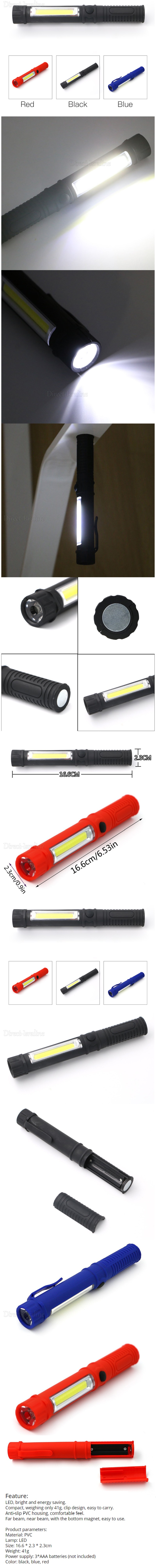 LED COB CREE פנס כפול רב תפקודי גם רפואי לרופא/אחות גם לשימוש בשטח עם מנורת