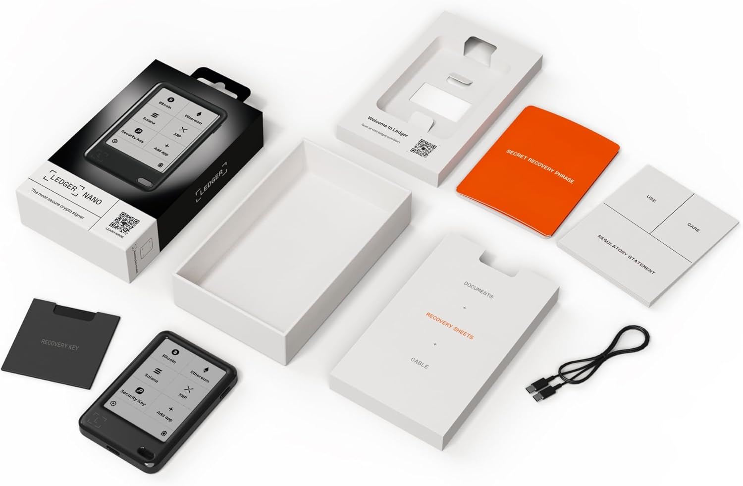 Ledger Nano Gen 5 ארנק חומרה מוצפן לביטקוין איתריום לייטקוין ורבים נוספים.