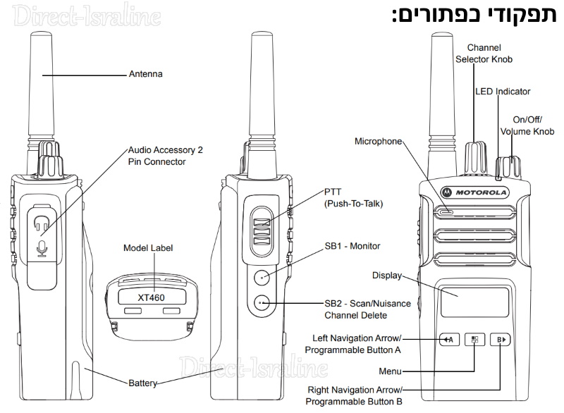 Motorola XT460 מכשיר קשר.