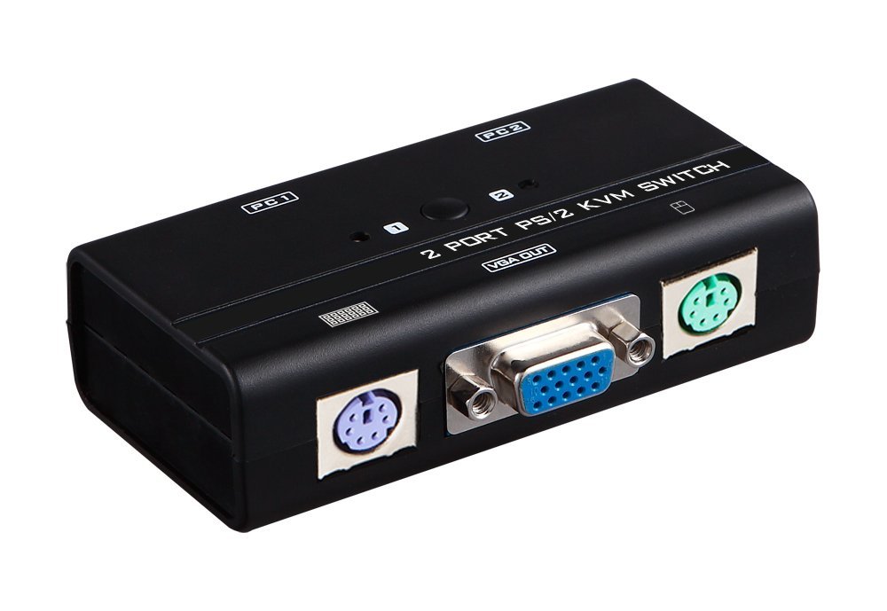 2 PORT KVM SWITCH BOX 2 CABLE PS2 MT-260SL *במלאי מיידי*.