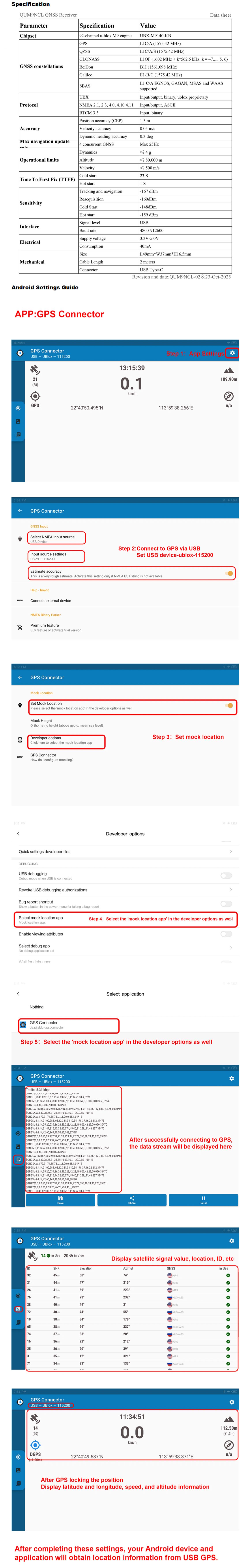 gps glonass beidou galileo-ותמיכה-ב ubx-m9 מקלט ניווט לווייני חיצוני למחשב עם שבב.
