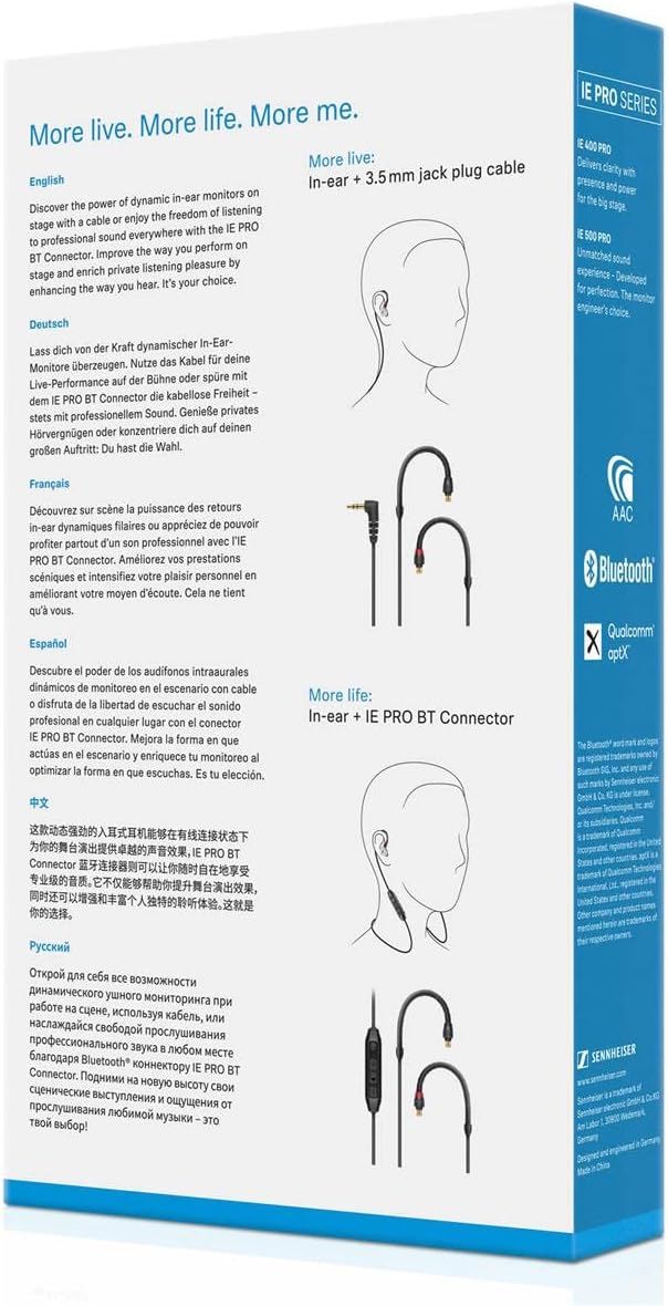 Sennheiser IE 100 Pro Wireless אוזניות אלחוטיות.