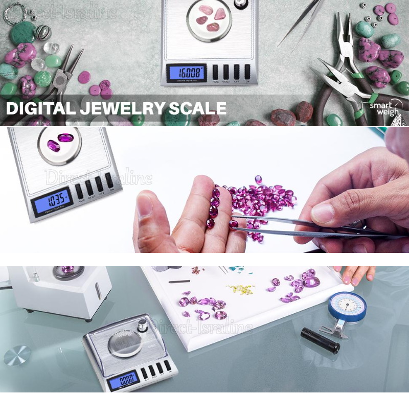 D5313 משקל אלקטרוני דיגיטלי לתכשיטים ואבני חן שקילה עד 20 גרם דיוק עד 0.001 גרם