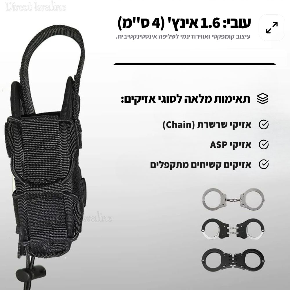 D6665 נרתיק טקטי מבד סינטטי קשיח איכותי לאזיקים D6665 נרתיק טקטי מבד סינטטי קשיח איכותי לאזיקים.