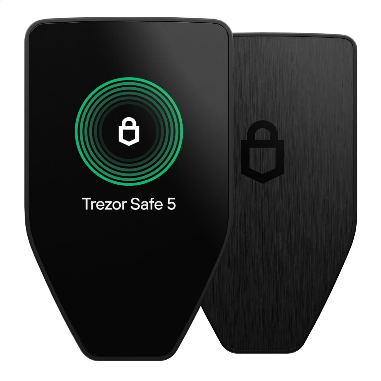 Trezor Safe 5 ארנק חומרה מוצפן לביטקוין עם מסך מגע.