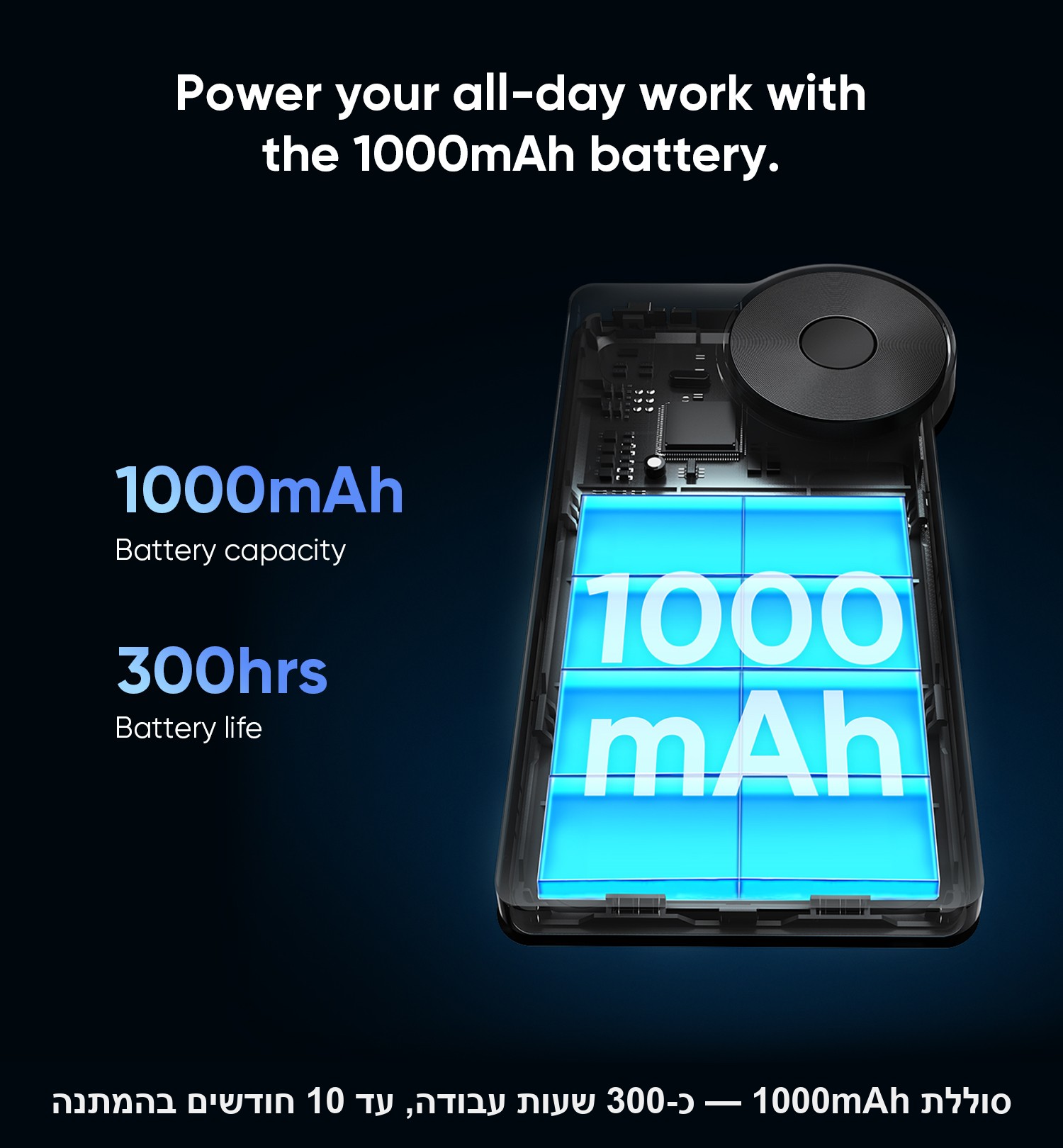 שלט קיצורי דרך אלחוטי עם חוגה XPPen Mini Keydial ACK05.