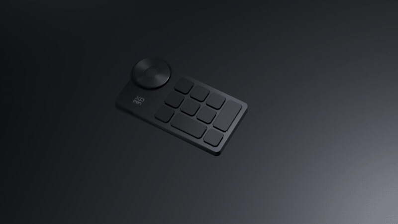 שלט קיצורי דרך אלחוטי עם חוגה XPPen Mini Keydial ACK05.